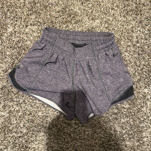 Grey Hotty Hot Lululemon Shorts- size 4, length 4”